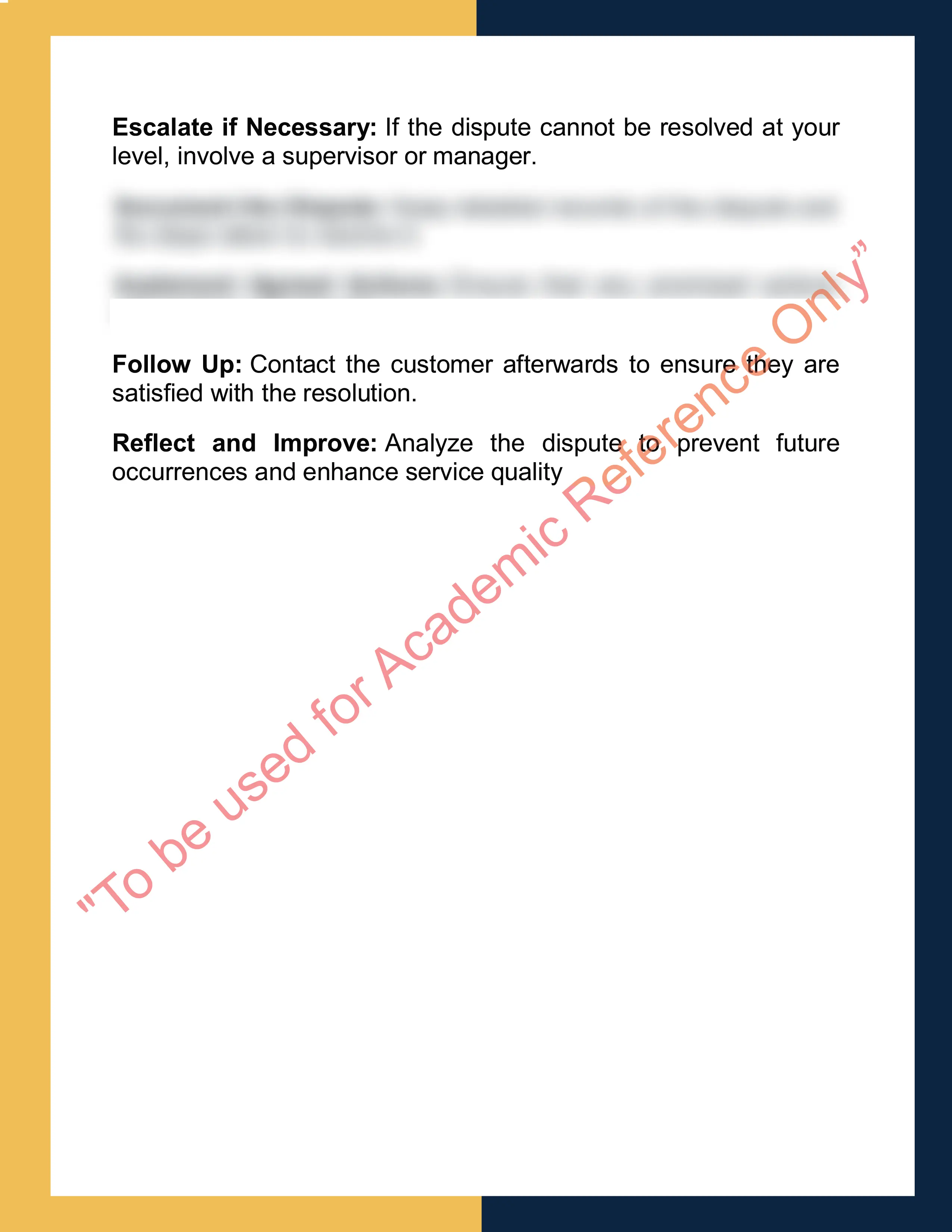 Assignment sample solution of SITXCCS016 - Develop and manage quality customer service practices 3